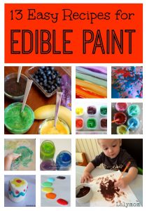 13 DIY Edible Paint Recipes for Babies Toddlers and Big Kids from Lalymom