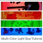 DIY Light Box Multi colored Light Box Tutorial & Activities for kids from Lalymom