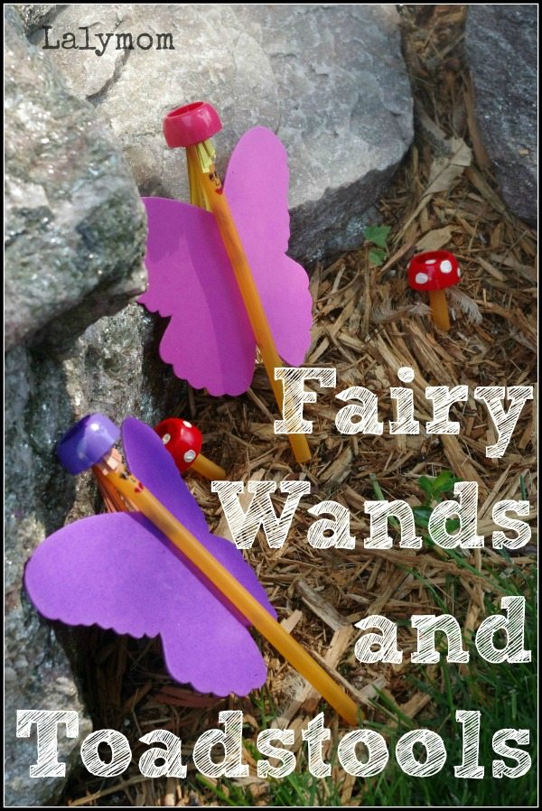 Cute Fairy Wands and Toadstools Craft for Kids by Lalymom