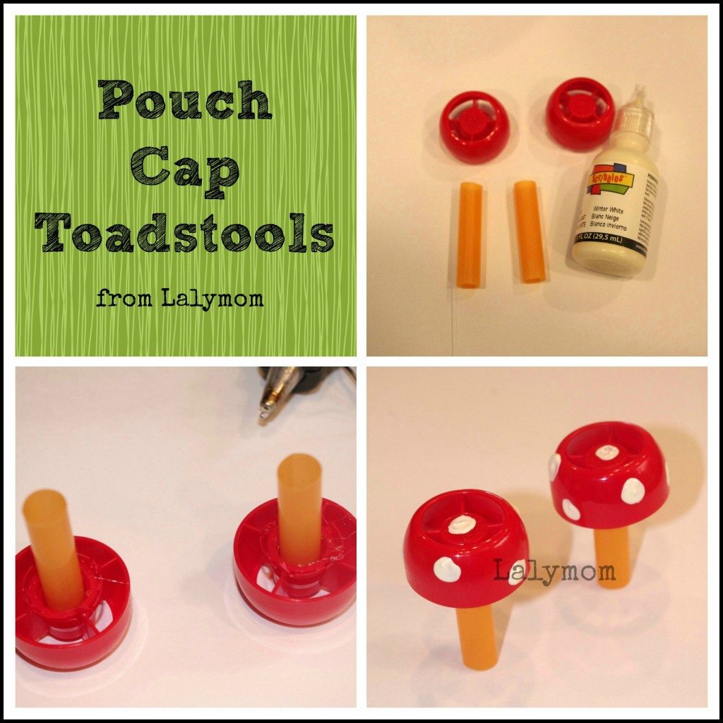 DIY Pouch Cap Toadstools from Lalymom