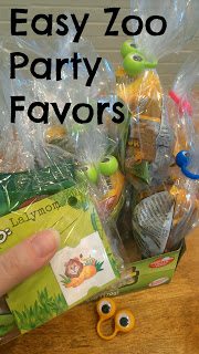 Zoo Birthday Party Favor Ideas from Lalymom