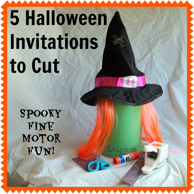 5 Halloween Cutting Practice Activities for Kids Witches Ghosts and more from Lalymom