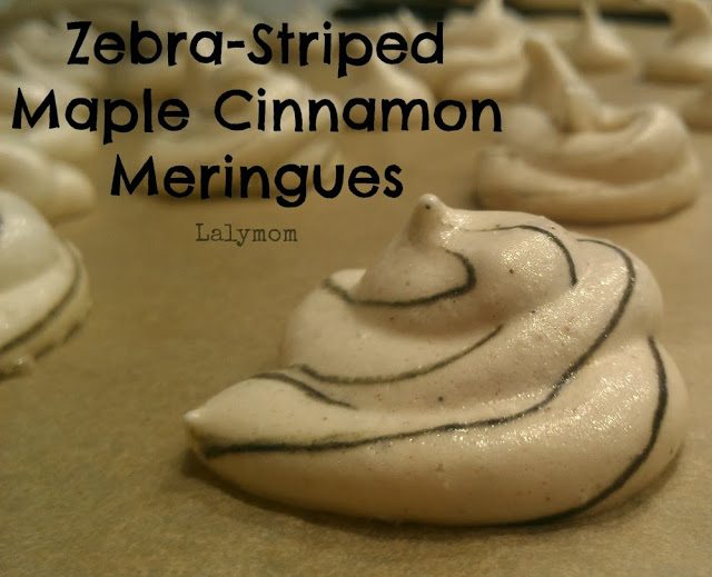 Zoo Birthday Party Food Ideas Zebra Striped Meringues from Lalymom