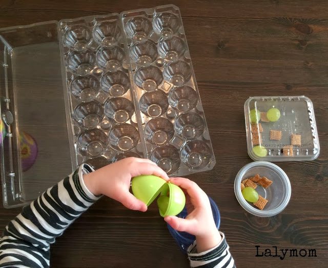 FIne Motor Development- Thumb Flexion- Snack Hunt Activity for Preschoolers and Toddlers from Lalymom