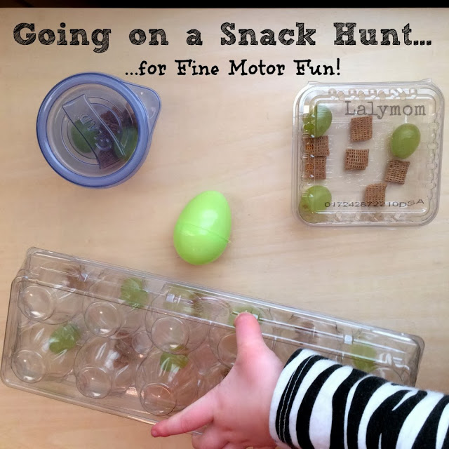 Snack Hunt Fine Motor Skills Activity for Kids from Lalymom