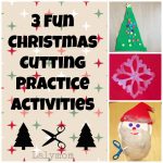 3 Fun, Low Prep Christmas Cutting Practice Activities for Kids from Lalymom