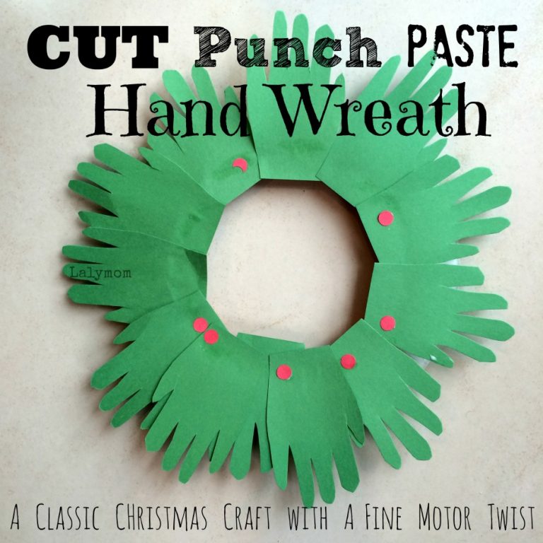 Christmas Crafts for Kids – Handprint Wreaths