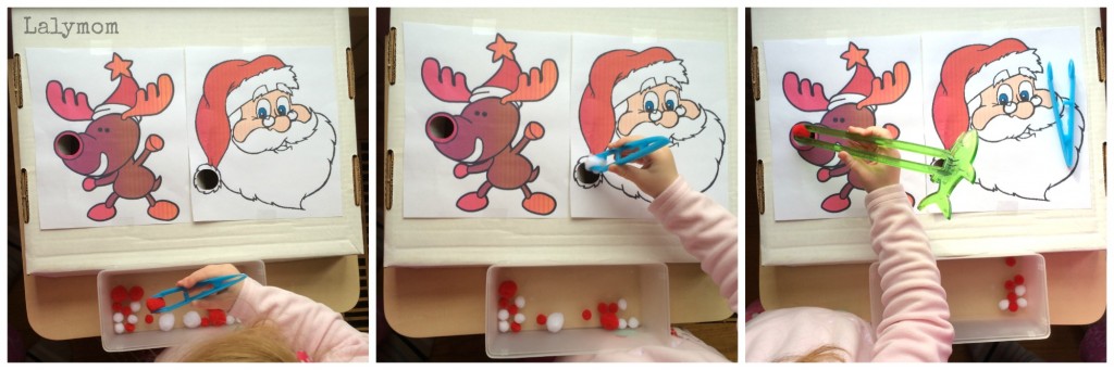 Preschool Skills Christmas Game from Lalymom
