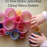 Fine Motor Skills Activities Using Velcro Rollers from Lalymom