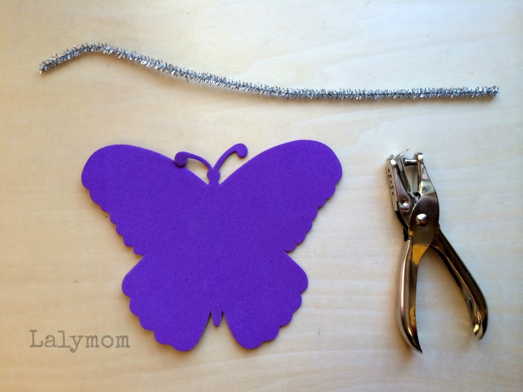 Easy Tooth Fairy or Butterfly Finger Puppet Materials from Lalymom