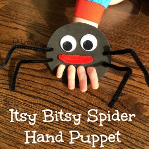 Itsy Bitsy Spider Hand and Finger Puppet from Lalymom