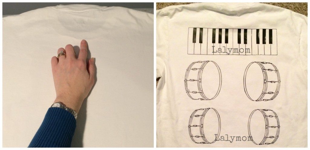 Music Themed DIY Back Massage T-Shirt from Lalymom 