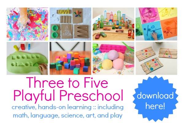 Playful Preschool Activities Book for Three to Five Year Olds from Lalymom