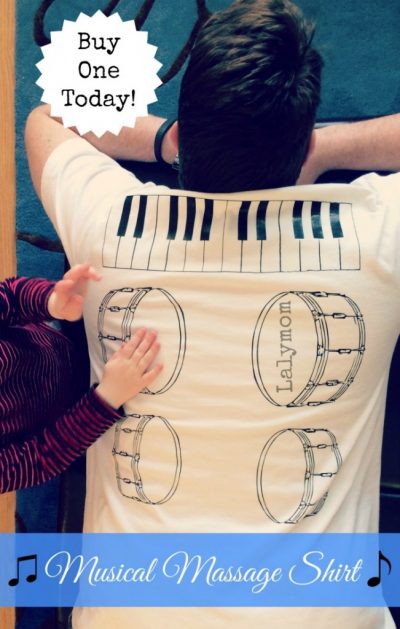 musical massage fathers day shirt DIY or Buy! Tutorial and for sale from Lalymom