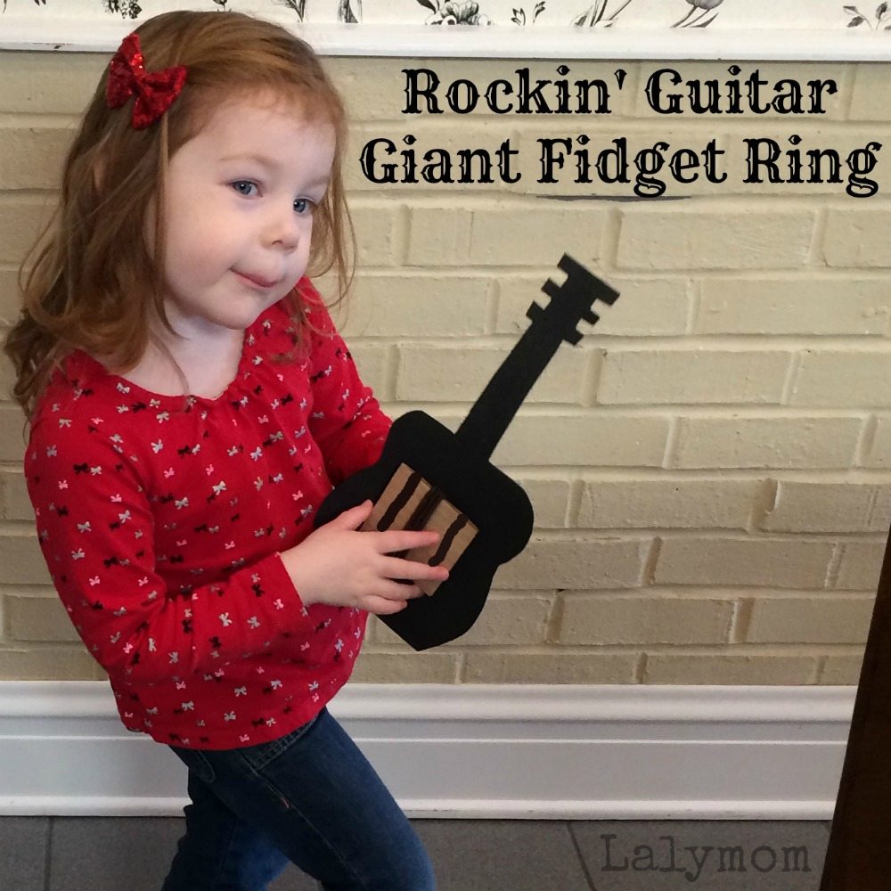 Giant Guitar DIY Fidget Ring for Kids