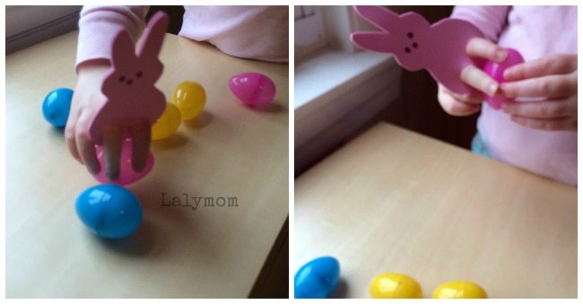 Fine Motor Skills Practice with Peeps Puppets Easter Games from Lalymom