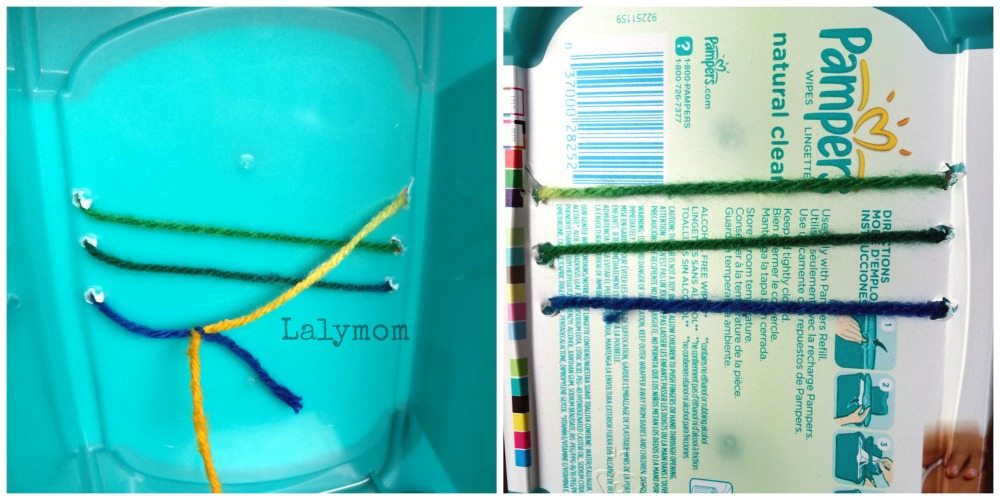DIY Stilts Dinosaur Activities for Preschoolers Using a Wipes Container from Lalymom