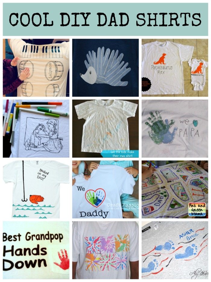 Fathers Day Gift Ideas DIY shirts for Dad from Lalymom