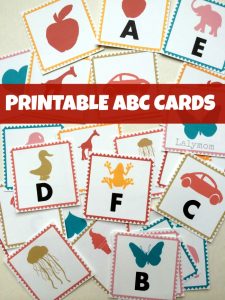 Printable ABC Letter Cards from Lalymom - Three different print options means you can make flashcards, memory match cards and magic reveal cards!