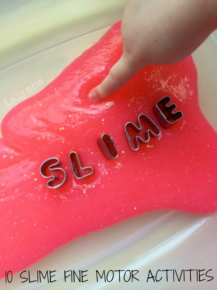 10 Fine Motor Activities Using Slime from Lalymom