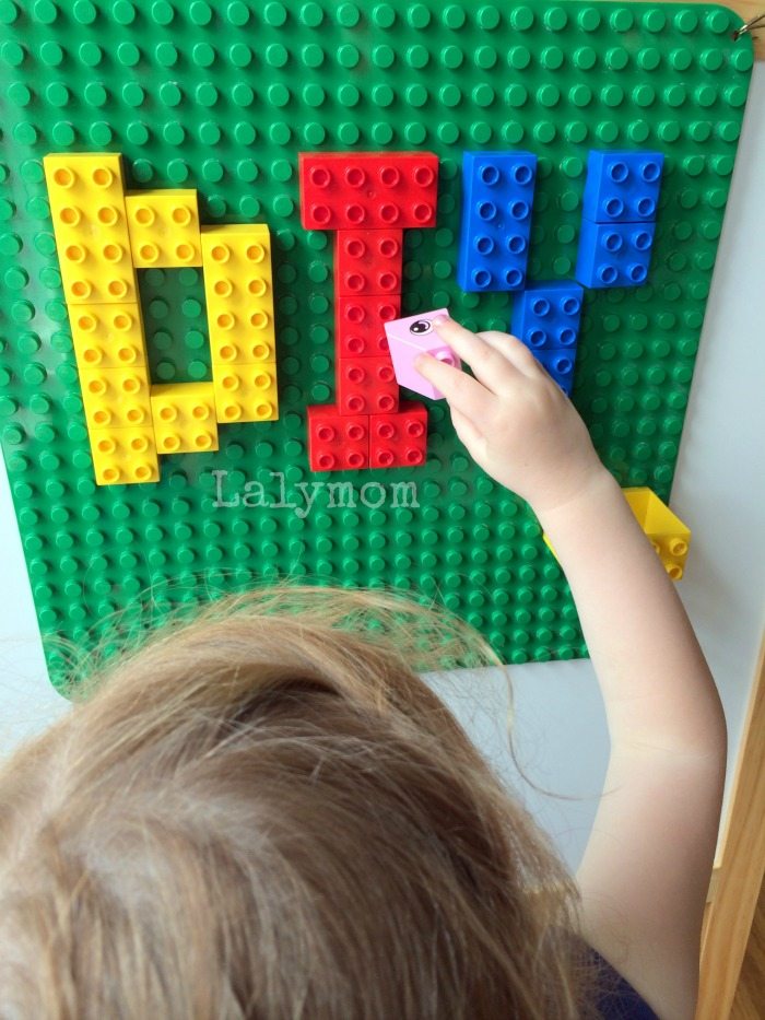Duplo or Lego Walls that are Removable, Portable and Non-Permanent from lalymom