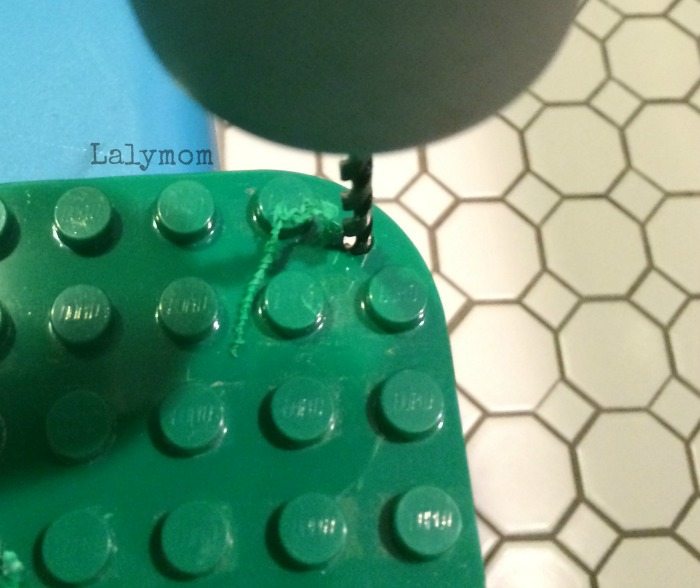 Easy Lego Wall Tutorial from Lalymom