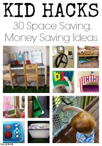 KID HACKS 30 Space Saving, Money Saving Life Hack Ideas for Kids Play on Lalymom.com