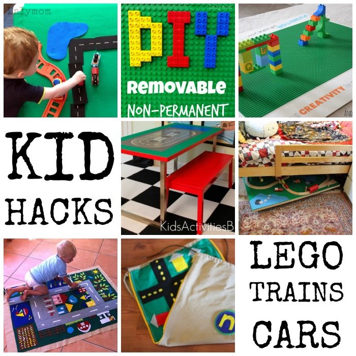 Kid Hacks 30 Space Savers for Kids Play Including LEGO, Trains and Cars on Lalymom.com