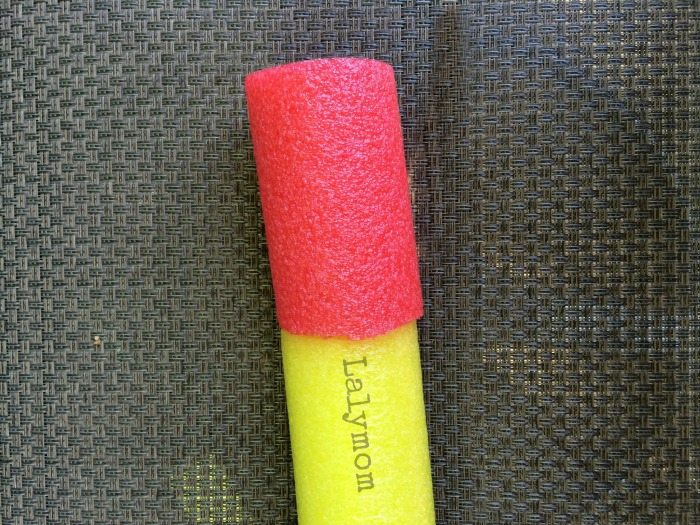 Tutorial on Lalymom.com for How to Make a Pool Noodle Pencil. Perfect Back to School Craft