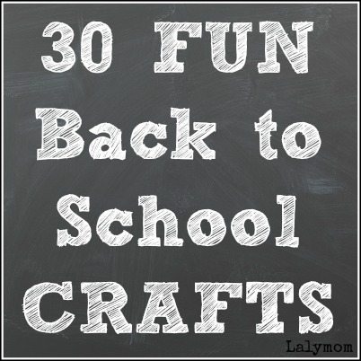 30 Fun Back to School Crafts for Kids on Lalymom.com. Click through to see them all!