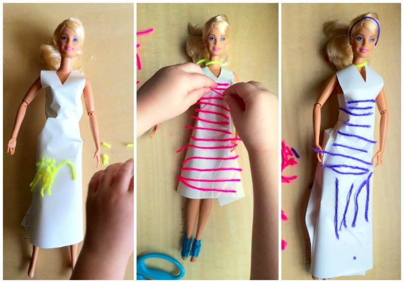Super Fun Contct Paper Barbie Dresses! Design, decorate repeat again and again! So fun!