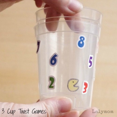 3 Fine Motor Games for Kids Using Plastic Cups on Lalymom.com - How easy and fun are these!