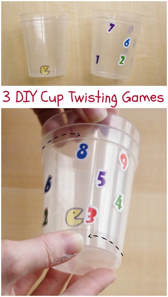 Number Munch and Other Cup Twisting Games for kids- how simple is that