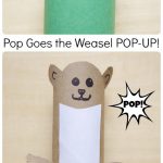 Pop Goes the Weasel Pop-Up Craft for Kids on Lalymom.com - Great nursery rhyme extension activity!