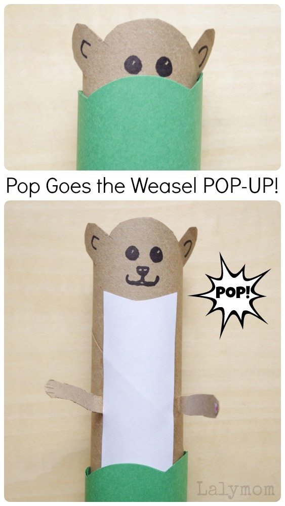 Pop Goes the Weasel Pop-Up Craft for Kids