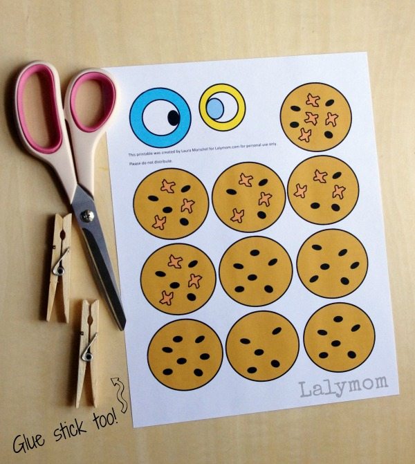 Preschool Printable Activity to go with The Duckling Gets a Cookie by Mo Willems on Lalymom.com