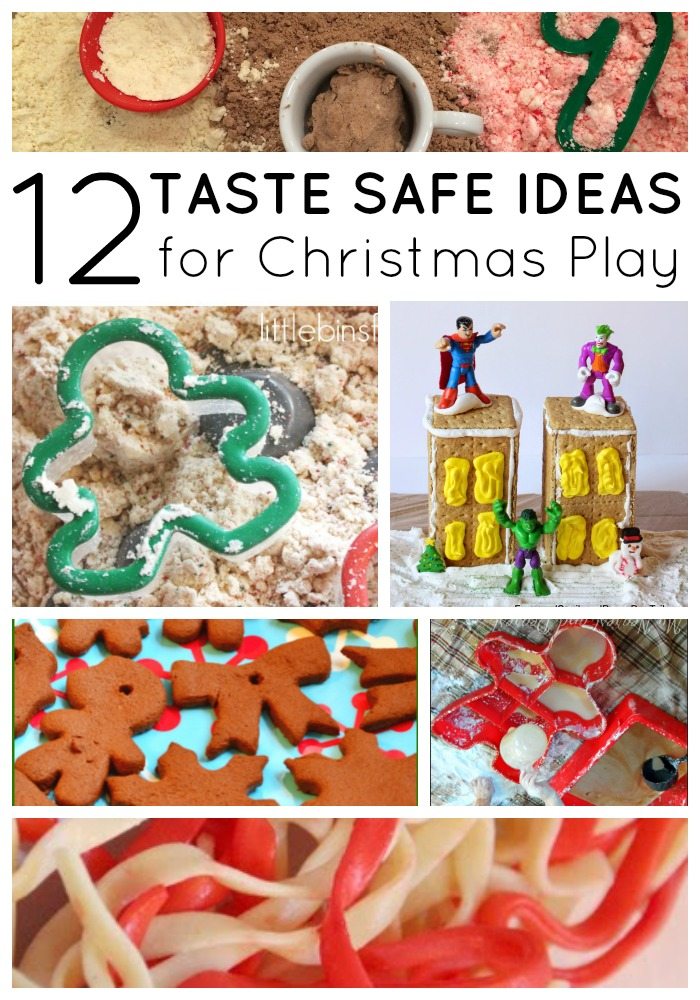 12 Taste Safe Christmas Sensory Play Ideas on lalymom.com