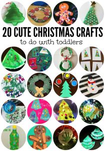 20 Cute Christmas Crafts to Do with Toddlers - my son would love these!