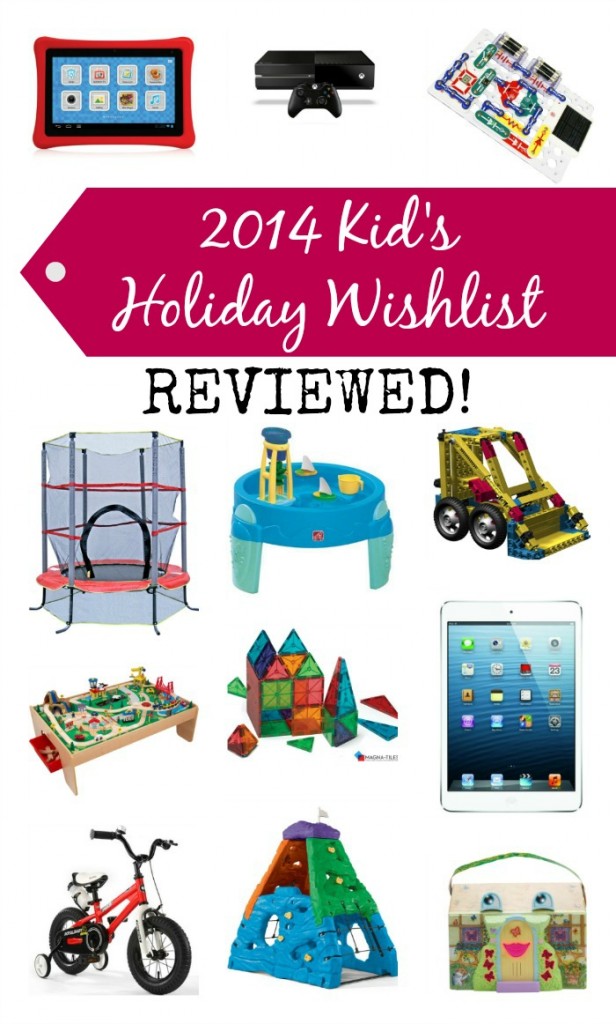 2014 Kids Holiday Wishlist Reviewed - List of perfect holidays gifts for kids, with full reviews!