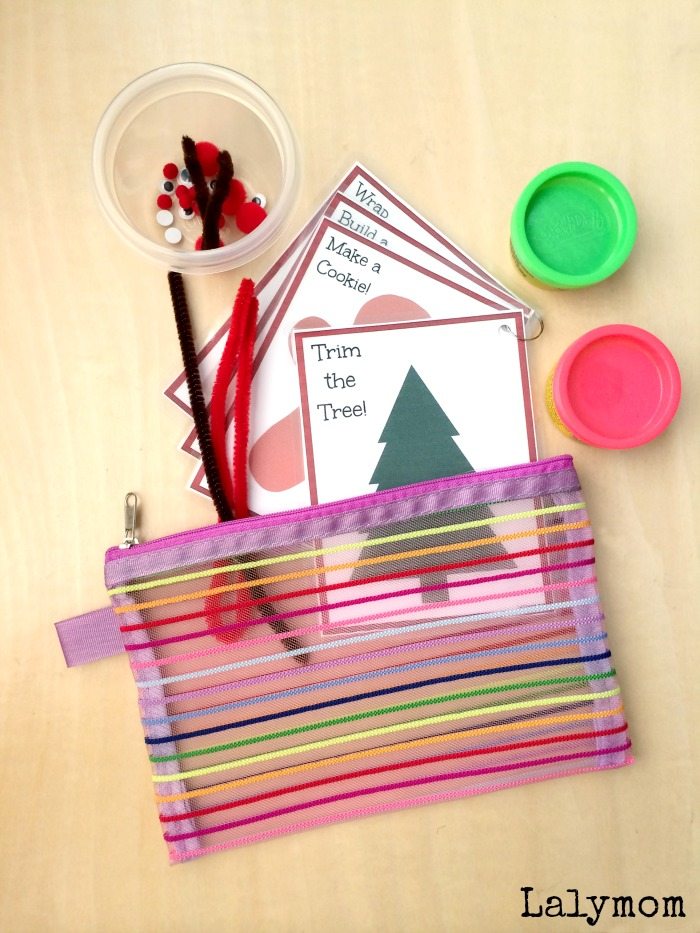 Christmas Busy Bag Printable Activity Cards on Lalymom.com Click to get your printable copy!