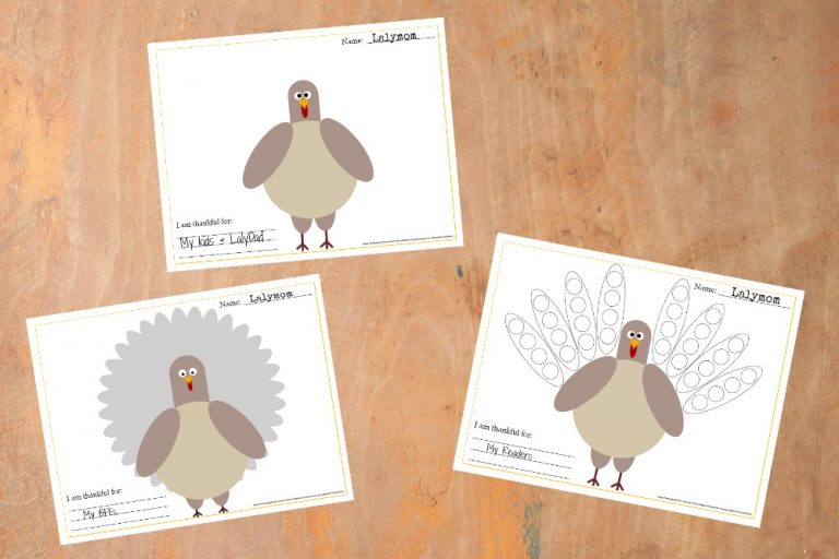 This Turkey Placemat Printable is a Great Kids Thanksgiving Craft