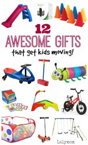 Gifts for Gross Motor Skills for kids - 12 Awesome Gifts that Get Kids Moving on Lalymom.com