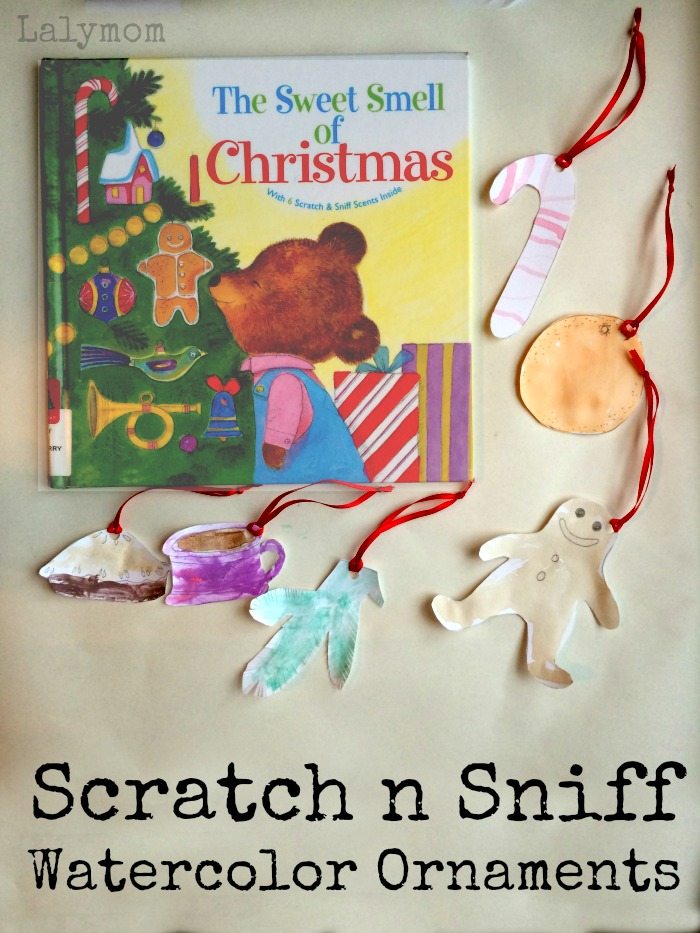 Christmas Ornaments for Kids to Make with Scratch n Sniff Watercolors