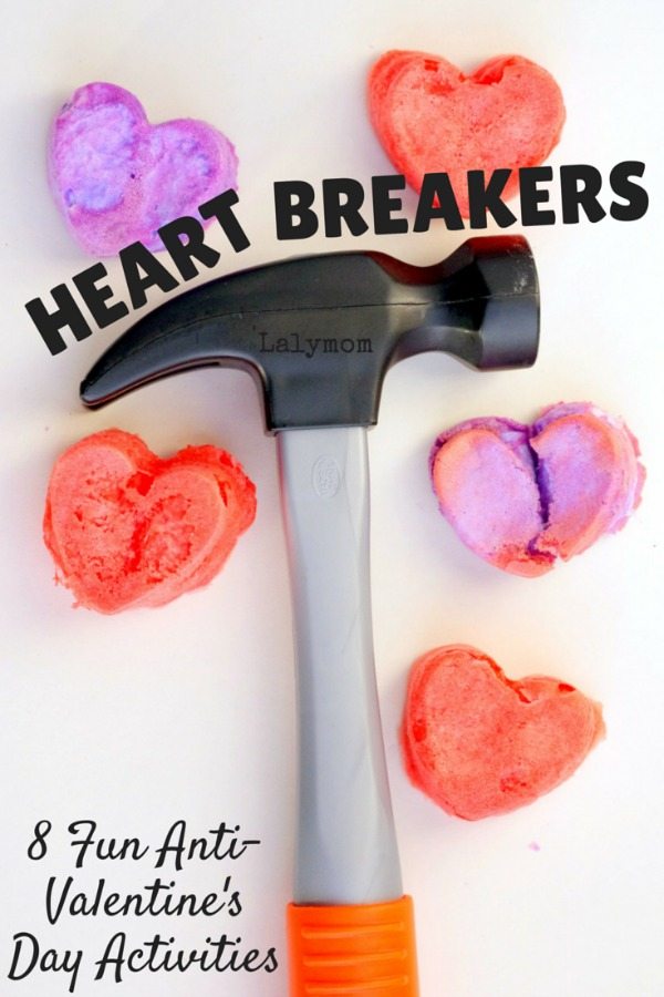 8 Fun Anti-Valentine's Day Activities - Heart Shaped Baked Cotton Balls and more! So funny!