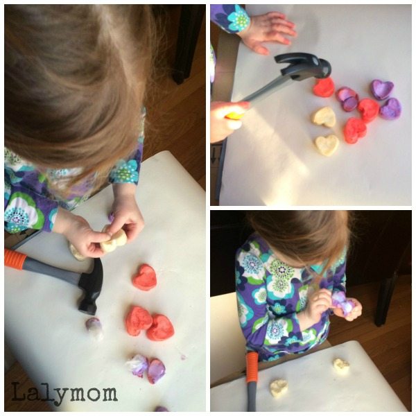 Anti-Valentines Day Baked Cotton Balls on Lalymom - 8 Fun Heart Breaker Activities