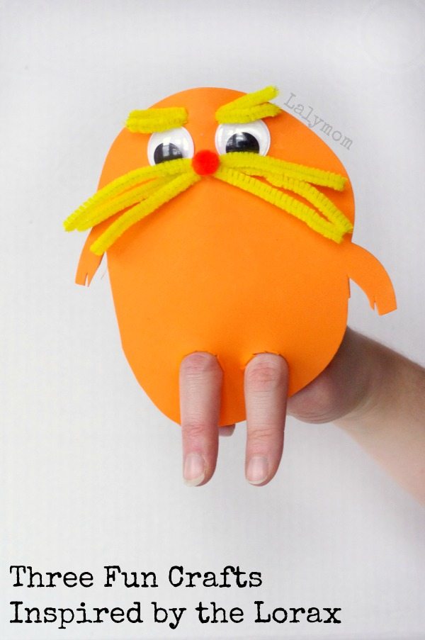 3 FUN dr. seuss crafts for preschoolers inspired by the Lorax - Click through for more Seuss Ideas!