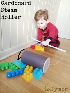 Cardboard Crafts - Easy Steam Roller Construction Vehicle Toy