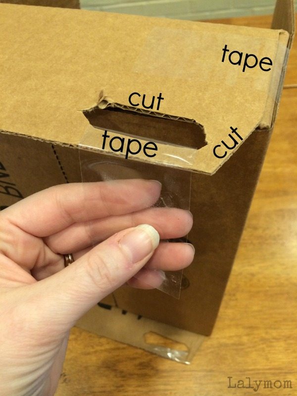 DIY Cardboard box toy tutorial - Easy Bulldozer Blade Toy