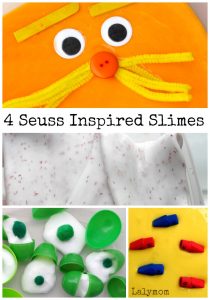 Dr. Seuss Inspired Slime Recipes - Super fun Dr. Seuss Activities!