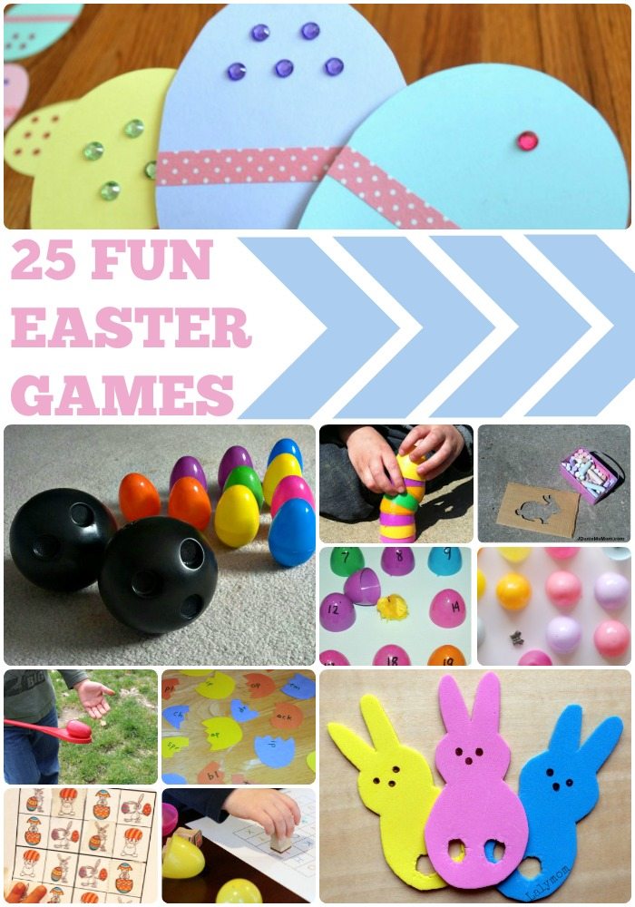 25 Fun Easter Games for Kids - Featured on Lalymom.com - how cute are these! #easter #games #eastergames #kids #activities #toddler #preschool #elementary #school #party